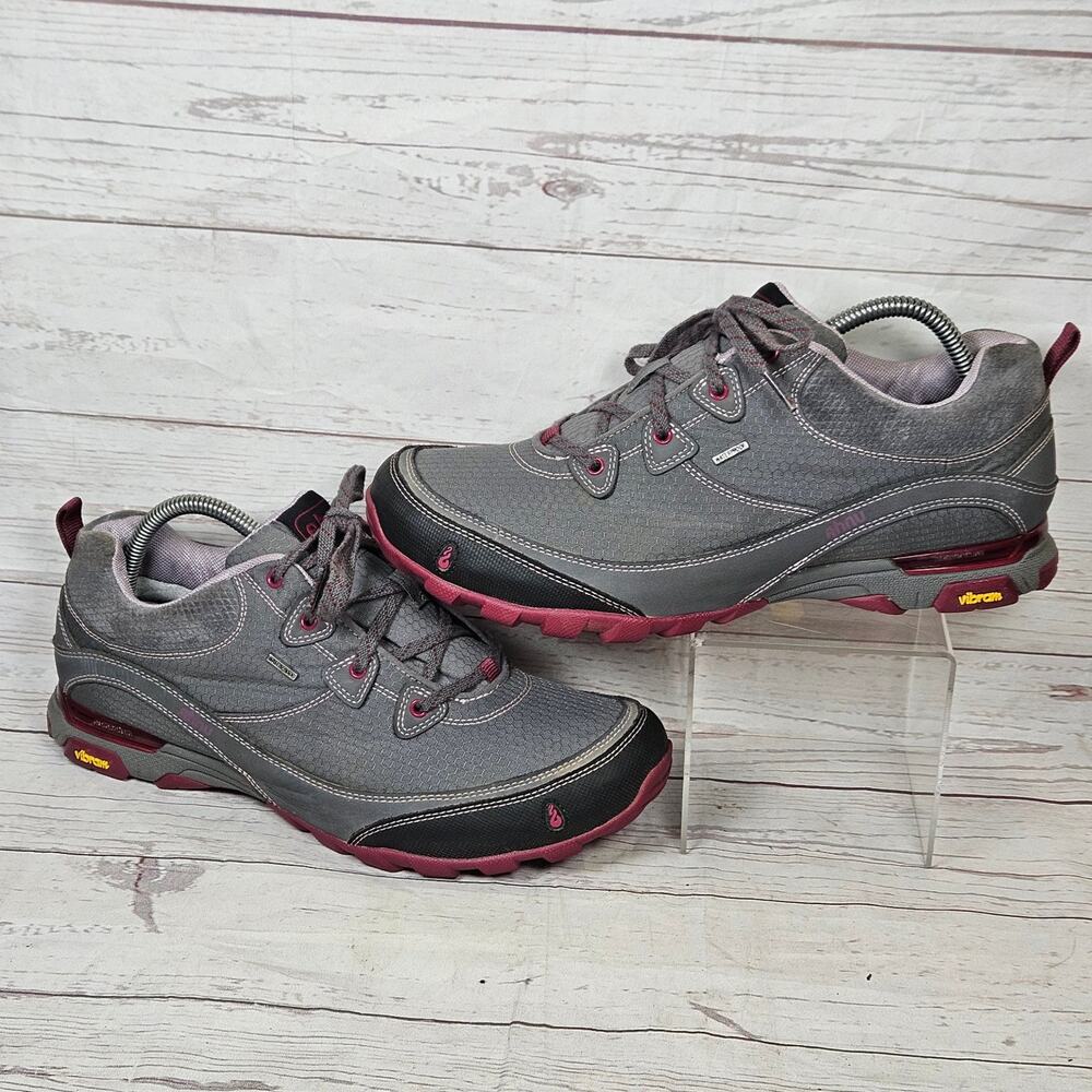 Ahnu Sugarpine Athletic Shoes Women's Gray Magenta US 11 eVent Waterproof Vibram